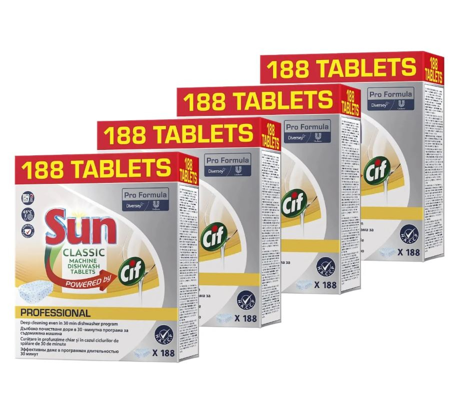 Tablete pentru mașina de spălat vase Sun Pro Formula Classic 188 buc [2]