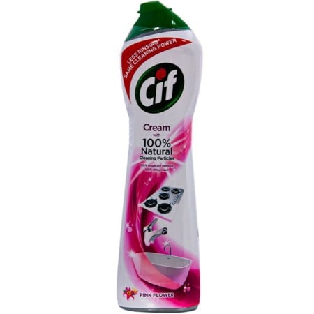 Detergenti profesionali - Cif Crema Pink Flower Natural, 500ml