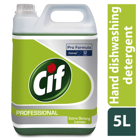 Marci comerciale - Cif Detergent pentru spalarea manuala a vaselor Professional Extra Strong Lemon, 5L