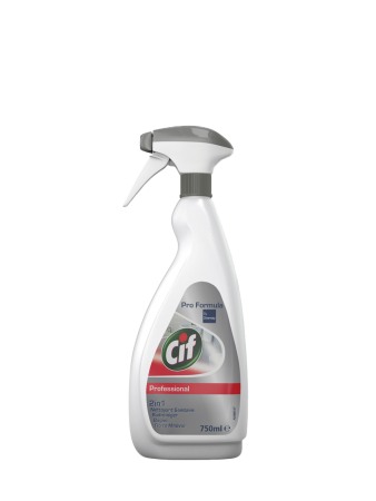 Detergenti toaleta - Cif Pro Formula Detergent Pentru Baie 2 in 1, 0.750 ml