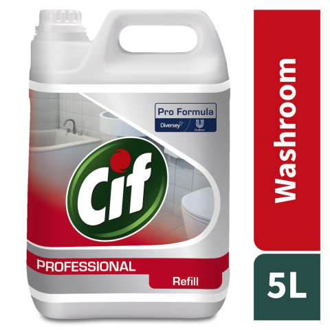Detergenti toaleta - Cif Professional Detergent Pentru Baie 2 în 1  - Detergent și detartrat pentru suprafețele din baie 5L