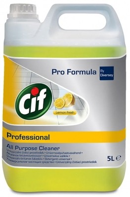 Detergenti profesionali - Cif Professional, Detergent universal suprafete Lemon Fresh, 5L