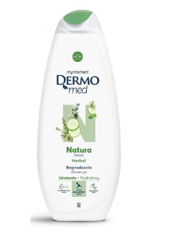 Sampon si gel de dus - Dermomed Gel de dus,Natural Herbal, 650 ml