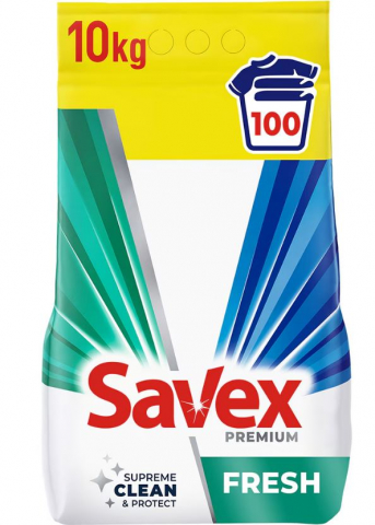 Detergenti profesionali - etergent automat SAVEX Premium 2in1 Fresh, 10 kg, 100 spalari