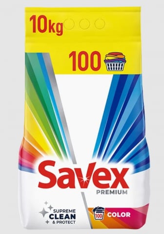 Detergenti profesionali - Detergent automat, Savex Supreme Clean & Protect, 10 kg, protejeaza intensitatea culorilor, indeparteaza petele