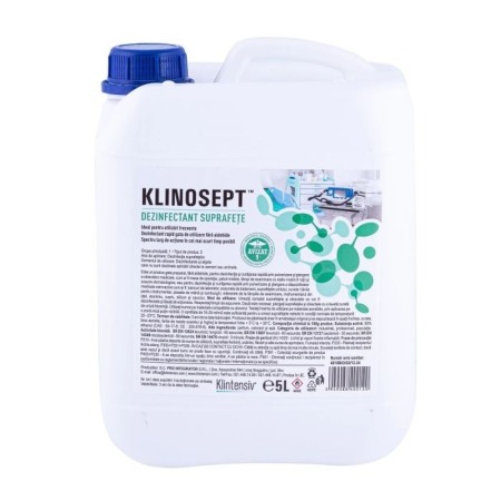 Dezinfectanti de suprafete - Dezinfectant rapid pentru suprafete RTU Klinosept, pe baza de alcool, Klintensiv, 5L