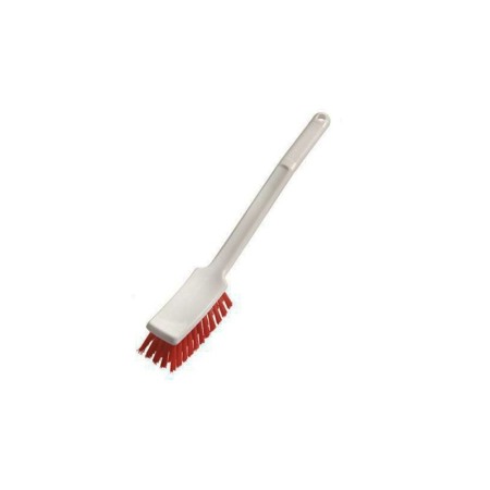DI Short Handle Brush Hard - Perie rosie dura, manuala cu maner scurt