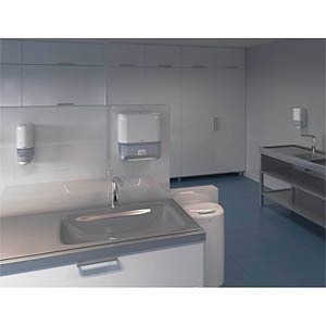 Dispenser alb cu senzor pentru prosoape rola, Tork Matic [2]