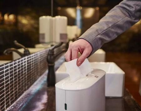 Dispenser alb, de masa, pentru servetele Xpress Tork [3]