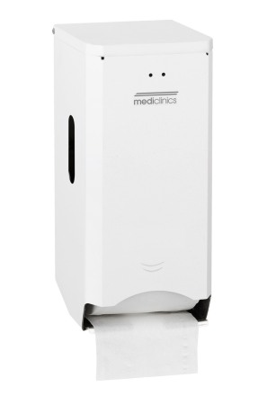 Dispensere hartie igienica - Dispenser hârtie igienică cu 2/3 role din otel alb