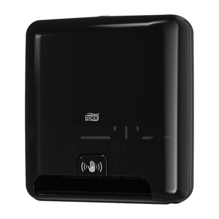 Dispensere rola prosop hartie - Dispenser negru cu senzor pentru prosoape rola, Tork Matic