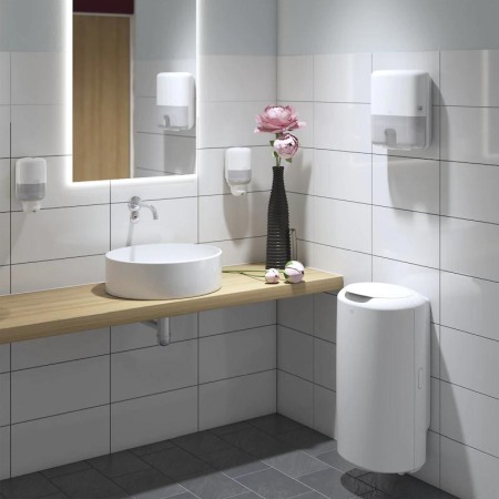 Dispenser pentru servetele Xpress mini Tork, alb, Z fold, capacitate 200 servetele [2]