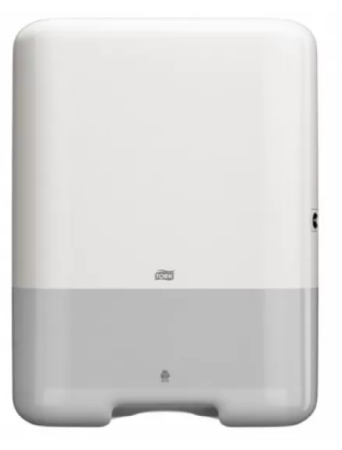 Dispensere prosoape pliate - Dispenser prosoape hartie mare Tork, alb, V Fold, capacitate 500 servetele