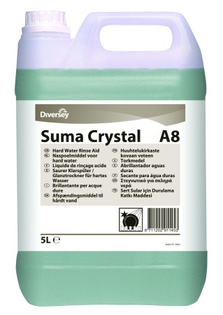 Detergenti profesionali - Diversey, Aditiv pentru clatire Suma Crystal A8, 5L