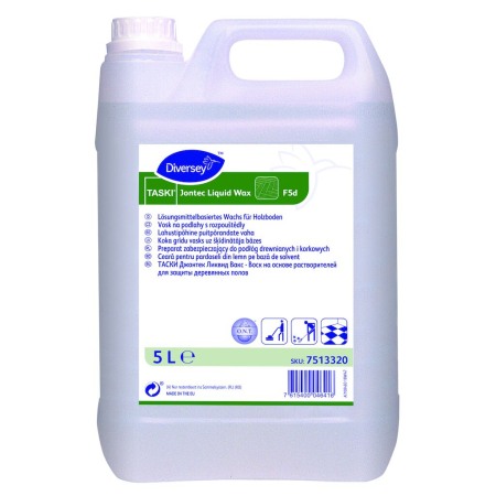 Diversey, Ceara pentru pardoseli din lemn pe baza de solvent Taski Jontec LiquidWax, 5L