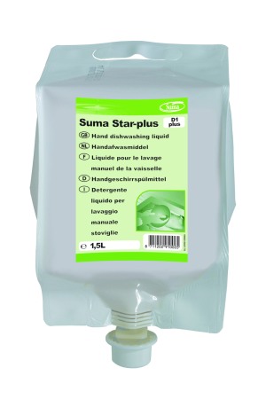 Detergenti profesionali - Diversey, Detergent concentrat pentru spalarea manuala a ustensilelor Suma Star D1, 1.4L