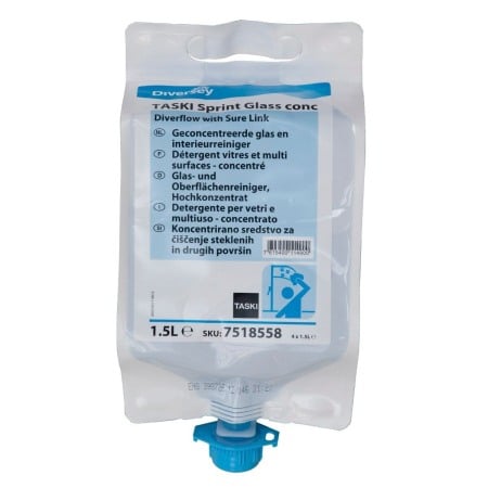 Detergenti geamuri - Diversey, Detergent concentrat Sprint Glass, suprafete vitrate si suprafete lucioase, 1.5L