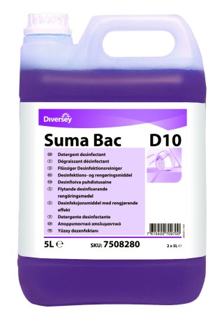 Dezinfectanti de suprafete - Diversey, Detergent dezinfectant concentrat Suma Bac D10, 5L