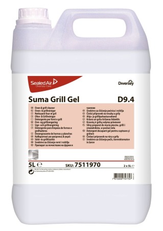 Detergenti profesionali - Diversey, Detergent gel plite gratare Suma Grill Gel D9.4, 5L