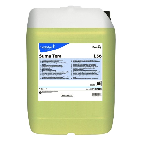 Detergenti profesionali - Diversey, Detergent lichid automat, concentrat pentru vase potrivit pentru apa moderata si dura Suma Tera L56, 20L