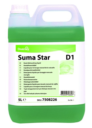 Diversey, Detergent lichid concentrat, profesional, manual pentru vase Suma Star D1, 5L