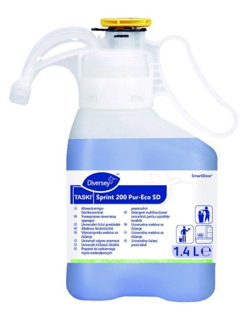 Detergenti geamuri - Diversey, Detergent multifunctional concentrat pentru suprafete lavabile TASKI Sprint 200 Pur-Eco SD, 1.4L