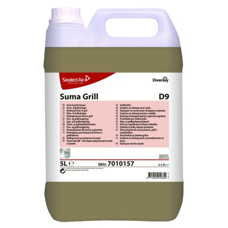 Detergenti profesionali - Diversey, Detergent profesional pentru indepartarea depunerilor carbonizate din cuptoare si gratare Suma Grill D9, 5L
