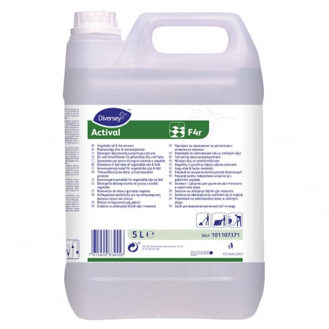 Detergenti profesionali - Diversey, Detergent puternic alcalin pentru curăţări grele Actival F4r, 5L