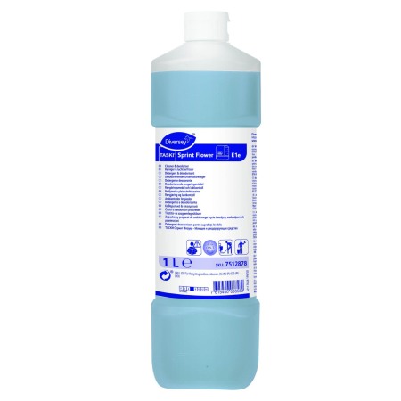 Detergenti geamuri - Diversey, Detergent si dezodorizant suprafete lavabile TASKI Sprint Flower, 1L