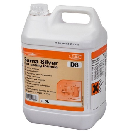 Detergenti bucatarie - Diversey, Detergent special pentru tacamuri si vase de argint Suma Silver D8, 5L