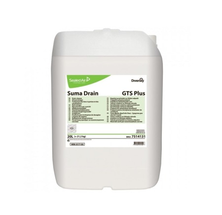 Detergenti profesionali - Diversey, Preparat pentru intretinerea sistemelor de canalizare Suma Drain GTS Plus, 20L