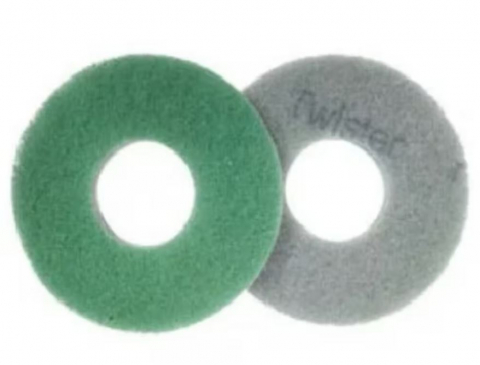 Accesorii masini si aspiratoare profesionale - Diversey, Pad-uri diamantate pentru intretinerea zilnica a pardoselilor, Twister Pad, pachet 2 buc., 225 mm – Verde