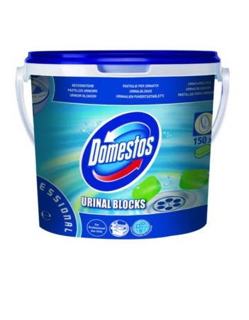 Detergenti toaleta - Domestos, Detergent dezodorizant 150 de pastile Urinal Blocks, 3 kg