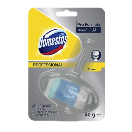 Odorizante profesionale - Domestos Pro Formula Rim Blocks 3 in 1 Citrus Odorizant Pentru Toaleta 0.04kg