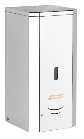 Dozatoare dezinfectant maini - Dozator cu senzor reincarcabil, INOX lucios, 1.5 L
