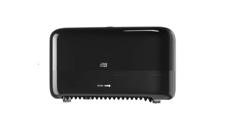 Dozator de hÃ¢rtie igienicÄƒ rolÄƒ medie, Tork, fÄƒrÄƒ tub, negru [1]