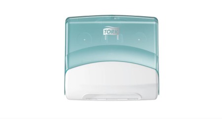 Dozator de lavete pliate Tork, alb/turcoaz [1]
