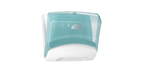 Dozator de lavete pliate Tork, alb/turcoaz [2]