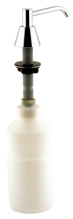 Dozator de săpun lichid încastrat acționare cu buton, inox