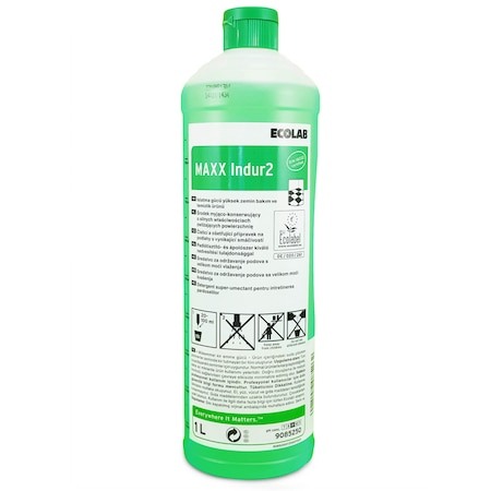 Detergenti profesionali - Ecolab, Detergent profesional super umectant concentrat pentru intretinerea pardoselilor Maxx Indur2, 1L