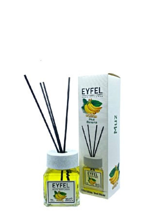 Odorizante profesionale - Eyfel  Odorizant camera cu betisoare, Aroma Banane 120ml