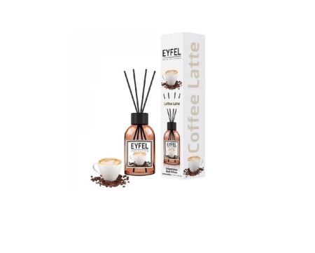 Odorizante profesionale - Eyfel  Odorizant camera cu betisoare, Aroma Cafea cu lapte, 120ml