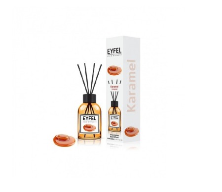 Odorizante profesionale - Eyfel  Odorizant camera cu betisoare, Aroma Caramel 120ml