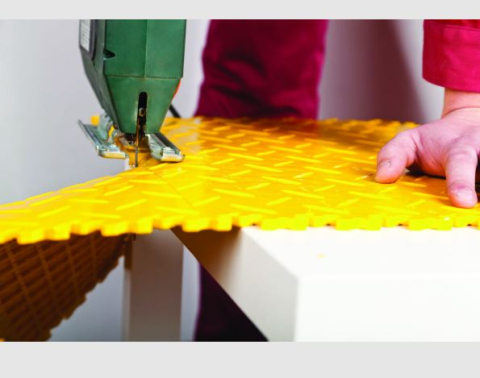 Fortelock, Pardoseala industriala din PVC pentru zone cu trafic intens si tonaj ridicat, model Diamond Industry, 510x510x7mm [2]