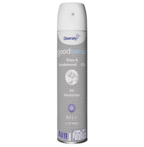 Odorizante profesionale - Good Sense Shea & Sandalwood - Dezodorizant și neutralizator de mirosuri - acțiune instantă - 0.3L