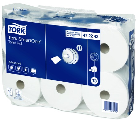 Consumabile hartie - Hartie igienica biodegradabila Tork SmartOne, 2 straturi, 207m