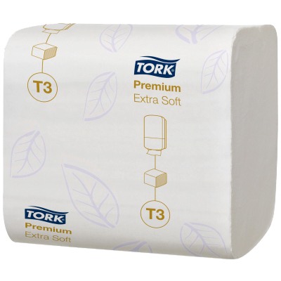 Consumabile hartie - Hartie igienica pliata Tork extra soft, 114276