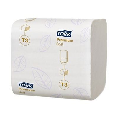 Consumabile hartie - Hartie igienica pliata Tork premium, 114273