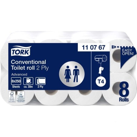 Consumabile hartie - Hartie igienica, rola biodegradabila, conventionala Tork Advanced, 2 straturi, 30m