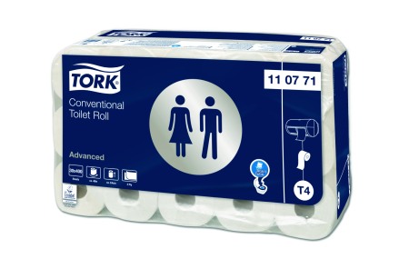 Consumabile hartie - Hartie igienica, rola biodegradabila, conventionala Tork Advanced, 2 straturi, 48m, 30 role/bax